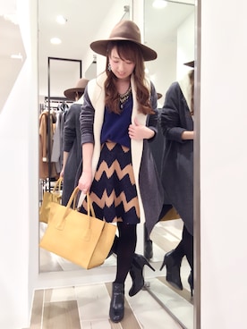 hanaeさん（レディース・153cm）の冬コーディネート