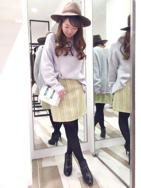 「Rick & Roy（リック アンド ロイ）のアイテム（バッグ）」を使った、hanaeさん（レディース・153cm）の冬コーディネート