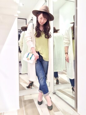 「Rick & Roy（リック アンド ロイ）のアイテム（バッグ）」を使った、hanaeさん（レディース・153cm）の冬コーディネート