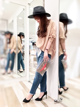 「Rick & Roy（リック アンド ロイ）のアイテム（バッグ）」を使った、hanaeさん（レディース・153cm）の春コーディネート