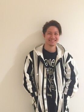 「JOYRICH（ジョイリッチ）のアイテム（その他アウター）」を使った、鍬本篤志さん（メンズ・172cm）の秋コーディネート