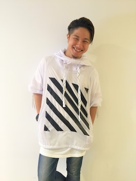 鍬本篤志さんの（off white | オフホワイト）を使ったコーディネート