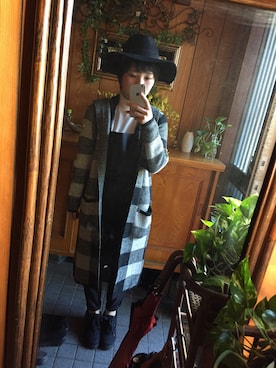 「黒髪」｜「アイテム（オールインワン・サロペット）」を使った、Moeさん（レディース・155cm）の秋コーディネート