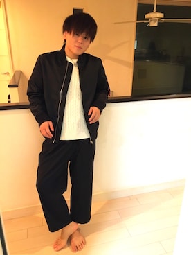 「エムエーワン」｜「アイテム（その他アウター）」を使った、たくさん（メンズ・168cm）の秋コーディネート
