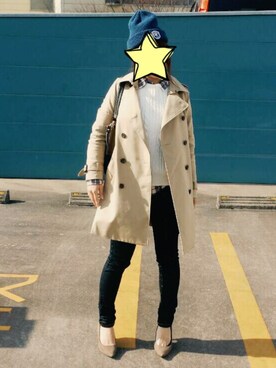 「COOLA（クーラ）のアイテム」を使った、ひーさん（レディース・153cm）の冬コーディネート