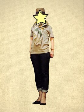 「COOLA（クーラ）のアイテム」を使った、ひーさん（レディース・153cm）の夏コーディネート