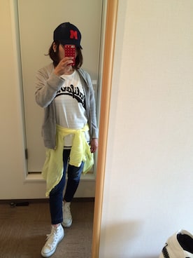 「MARITHE + FRANCOIS GIRBAUD（マリテフランソワジルボー）のアイテム（パンツ）」を使った、smileさん（レディース・160cm）の春コーディネート