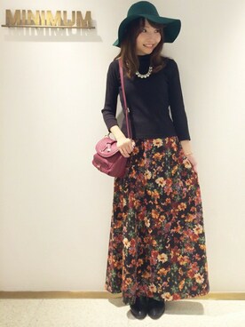 「京都マルイ」｜minimumなんばマルイstaffさん（レディース・164cm）の秋コーディネート