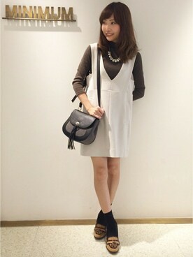 「京都マルイ」｜minimumなんばマルイstaffさん（レディース・164cm）の秋コーディネート