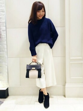 「MINIMUM（ミニマム）のアイテム（パンツ）」を使った、minimumなんばマルイstaffさん（レディース・164cm）の冬コーディネート