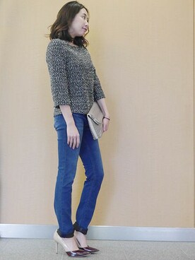 「Soareak（ソアリーク）のアイテム（パンツ）」を使った、Mippyさん（レディース・161cm）の秋コーディネート