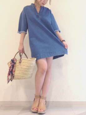 kawamoto Rioさん（レディース・152cm）の春コーディネート