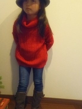 shiii☺yuckyさん（キッズ・110cm）の冬コーディネート