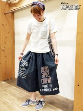 「ワンピース×スニーカー」｜「アイテム（財布/小物）」を使った、marriiin∇さん（レディース・160cm）の夏コーディネート