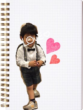 「おめかしコーデ」｜piyoさん（キッズ・100cm）の春コーディネート