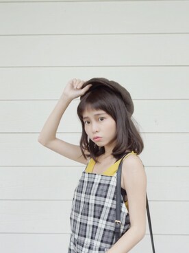 「BASEZOO （BASEZOO ）のアイテム（サロペット/オーバーオール）」を使った、aimee さん（レディース・148cm）の秋コーディネート