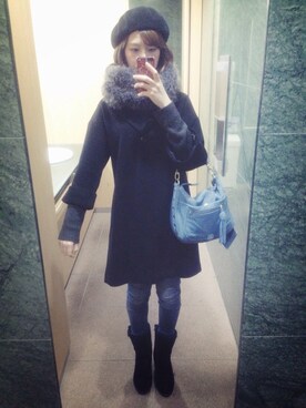 「Spick&Span Noble（スピック＆スパンノーブル）のアイテム（その他アウター）」を使った、あしゅりーさん（レディース・166cm）の冬コーディネート