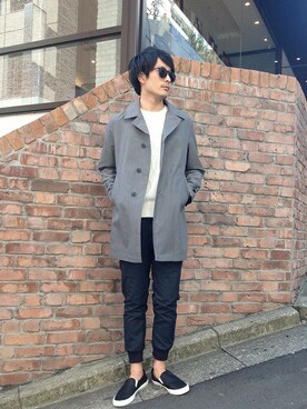 「SHIPS」｜大竹さん（メンズ・184cm）の冬コーディネート