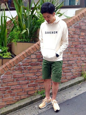 「SHIPS JET BLUE（シップスジェットブルー）のアイテム（タンクトップ）」を使った、大竹さん（メンズ・184cm）の春コーディネート