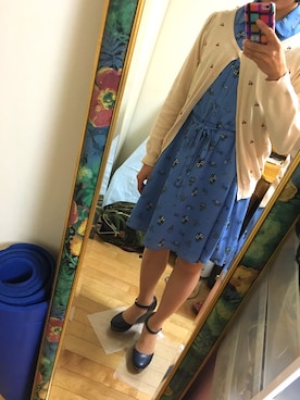 「SOUP（スープ）のアイテム（サンダル）」を使った、Asuyaさん（レディース・154cm）の春コーディネート