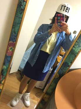 「Sunauna（スーナウーナ）のアイテム」を使った、Asuyaさん（レディース・154cm）の春コーディネート