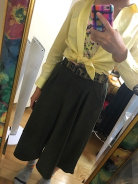 「Sunauna（スーナウーナ）のアイテム」を使った、Asuyaさん（レディース・154cm）の春コーディネート