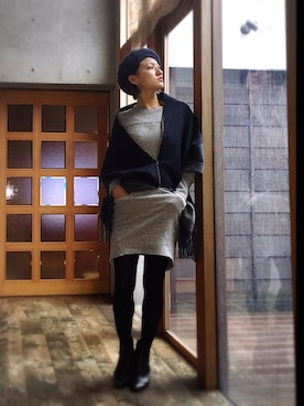 「ICB（アイシービー）のアイテム（ブーツ）」を使った、KAORUさん（レディース・161cm）の秋コーディネート