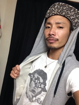 「challenger」｜「アイテム（キャップ）」を使った、Yuta Noguchiさん（メンズ・175cm）の秋コーディネート