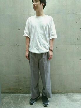 「Lui's（ルイス）のアイテム（Tシャツ/カットソー）」を使った、KAIさん（メンズ・176cm）の秋コーディネート