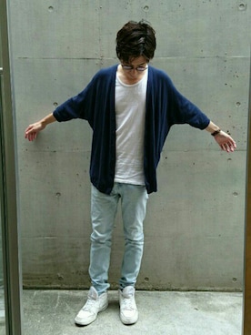 「MONKEY TIME（モンキータイム）のアイテム」を使った、KAIさん（メンズ・176cm）の秋コーディネート