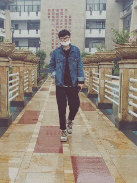 「アイテム（ブーツ、シルバー系）」を使った、-Jingyingさん（レディース・163cm）の春コーディネート