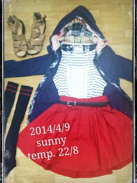 「LOWLYS FARM」｜いちごさん（レディース・156cm）の春コーディネート