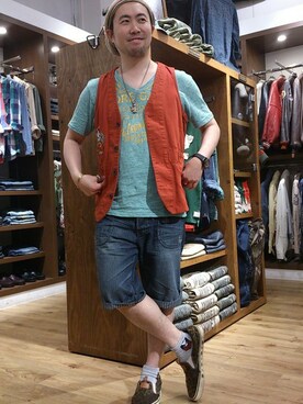 TAKASIさん（メンズ・166cm）の夏コーディネート