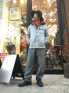 「TYPE BLUE（タイプブルー）のアイテム（トップス）」を使った、TAKASIさん（メンズ・166cm）の秋コーディネート