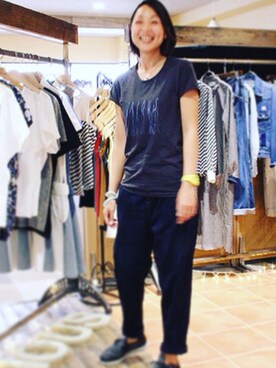 「VAIOUS（バイアス）のアイテム（トップス）」を使った、VAIOUSさん（レディース・159cm）の夏コーディネート