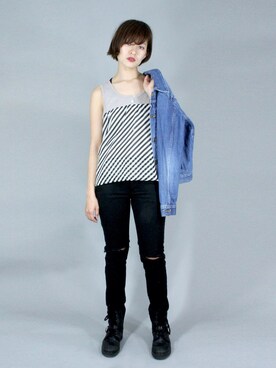 「VAIOUS（バイアス）のアイテム」を使った、VAIOUSさん（レディース・160cm）の夏コーディネート