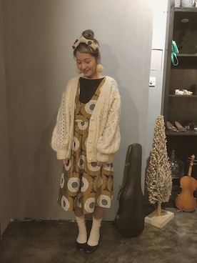 「CELINE」｜「アイテム（アンサンブル）」を使った、vickiさん（レディース・160cm）の秋コーディネート