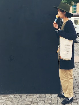 「MUVEIL（ミュベール）のアイテム（その他アウター）」を使った、英香さん（レディース・163cm）の夏コーディネート
