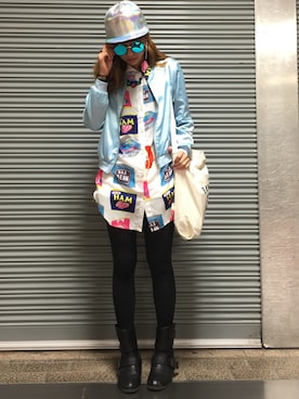 「三宮」｜「アイテム（ジャケット/アウター）」を使った、Rinanaさん（レディース・163cm）の春コーディネート