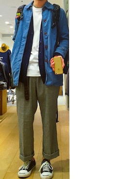 「JOURNAL STANDARD relume（ジャーナルスタンダード　レリューム）のアイテム（その他アウター）」を使った、しもやんさん（メンズ・175cm）の冬コーディネート