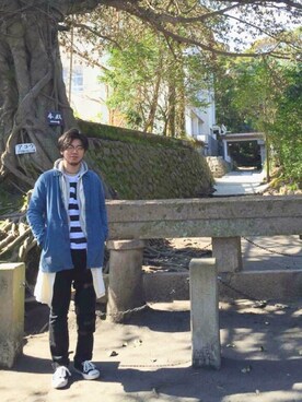 しもやんさん（メンズ・175cm）の冬コーディネート