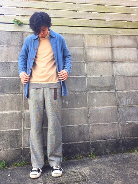 「JOURNAL STANDARD relume（ジャーナルスタンダード　レリューム）のアイテム（その他アウター）」を使った、しもやんさん（メンズ・175cm）の春コーディネート