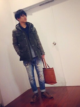 タザキさん（メンズ・172cm）の冬コーディネート