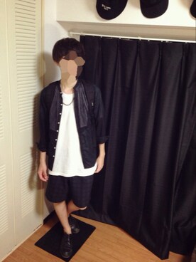 「SRIVER」｜「アイテム（アクセサリー）」を使った、Yさん（メンズ・176cm）の夏コーディネート