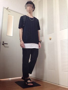 「SRIVER」｜「アイテム（アクセサリー）」を使った、Yさん（メンズ・176cm）の夏コーディネート