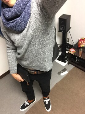 「DIGAWEL（ディガウェル）のアイテム（バッグ）」を使った、kazu1989さん（メンズ・174cm）の秋コーディネート