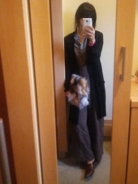 「Q（キュー）のアイテム（サロペット/オーバーオール）」を使った、 (*^^*)ゆーのさん（レディース・158cm）の秋コーディネート