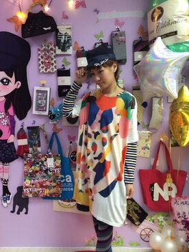 「FRAPBOIS」｜「アイテム（チュニック）」を使った、mcさん（レディース・166cm）の春コーディネート
