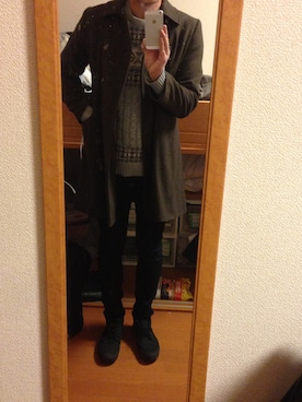 「A.P.C.（アーペーセー）のアイテム（その他アウター）」を使った、たかひろさん（メンズ・176cm）の秋コーディネート