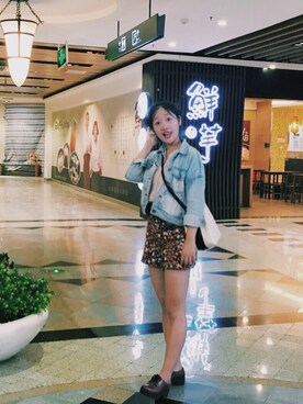 「Etam（エタム）のアイテム（ジャケット/アウター）」を使った、像少女啦旋转さん（レディース・159cm）の春コーディネート